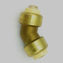 Z-AIR 1/2" Push-Fit Brass 45-Degree Elbow Fitting