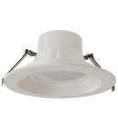 RENO Lighting: Commercial grade downlight. 120V-347V. Multi-CCT and Multi-Wattage. 24″ Conduit cable (3 Size Available)