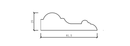 Molding: S-01 Colonial Chair Rail 3-1/4"