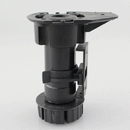 EUROFIT-Standard Cabinet Leg - Black - Plastic CL-T2A100/120/150