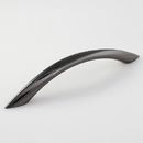 H-009-128 Arch - Black Nickel/ Satin Nickel Finished Handle -overall 6½"