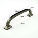 H-61367 Motif Handle Satin Nickel/ Matt Black Chrome Finished Handle (2 Size Available)