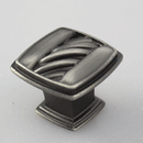 K-326 Symphony Knob - (L31 x W31 x H24mm) Antique Silver/Oil Brushed Finished