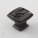 K-326 Symphony Knob - (L31 x W31 x H24mm) Antique Silver/Oil Brushed Finished