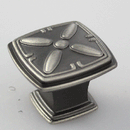 K-354AIH Dramatic Knob - (L31 x W31 x H24mm) Antique Silver/Oil Brushed Finished