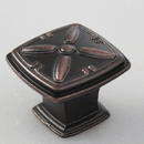 K-354AIH Dramatic Knob - (L31 x W31 x H24mm) Antique Silver/Oil Brushed Finished