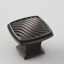 K-358ORB Sophisticated Knob - (L31 x W31 x H24mm) Oil Brushed/Antique Silver Finished