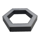 LED Hexagon Linear Light 4000K 100-240VAC, UL & cUL Listed, 40W/ 60W,  Black/Silver Shell