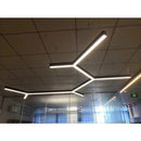 LED 40W Y-Shape Linear Light 4000K 4000 Lumens 100-240VAC, UL & cUL Listed Black/ Silver Shell