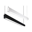 LED Linear High Bay Light 4Ft 40W  4000K 4000 Lumens 120-240VAC, DLC & cUL Listed Black/Silver Shell