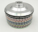 8 pcs 4"/100MM Diamond White Resin Bond Wet Flexible Polishing Pads With Backer Sanding Disc Marble Granite Polishing